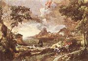 DUGHET, Gaspard Landscape with St Augustine and the Mystery dfg china oil painting reproduction